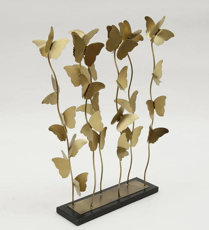 Golden Butterfly Metal Table Decor – Elegant Home Accent