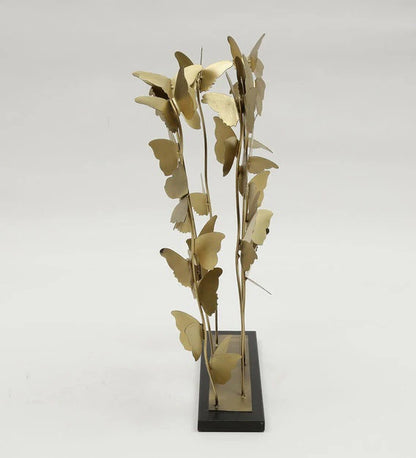 Golden Butterfly Metal Table Decor – Elegant Home Accent