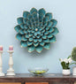 Blue Lotus Bloom – Handmade Metal Wall Decor