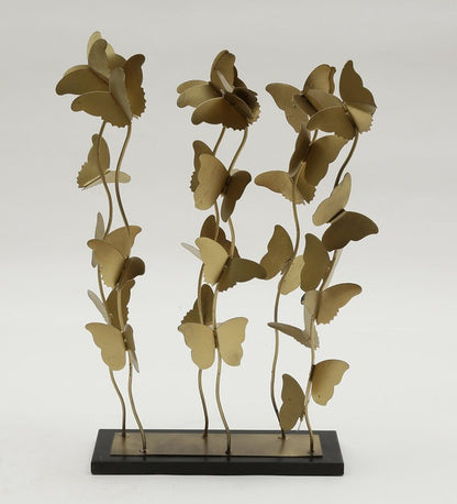 Golden Butterfly Metal Table Decor – Elegant Home Accent